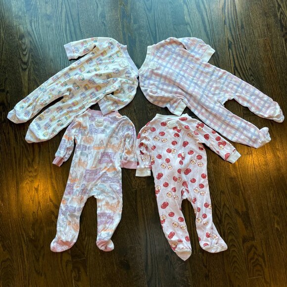 FAVORITE! Burt's Bees Baby 6-9 month footies - BUNDLE OF 12! - Picture 9 of 10